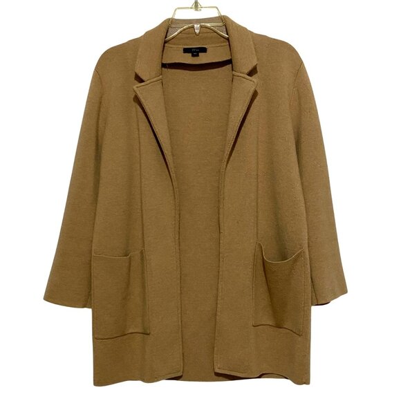 J Crew Womens Open Front Ponte Knit Blazer XS Old Money Heritage Academia Preppy - Picture 1 of 7